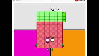 Numberblocks band eighths 0.125 to 100 (part 98) (part 2)
