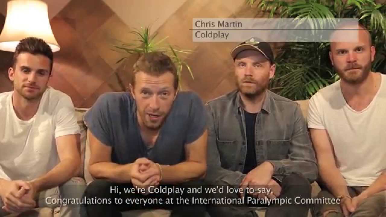Coldplay wishes the International Paralympic Committee happy 25th
Anniversary.