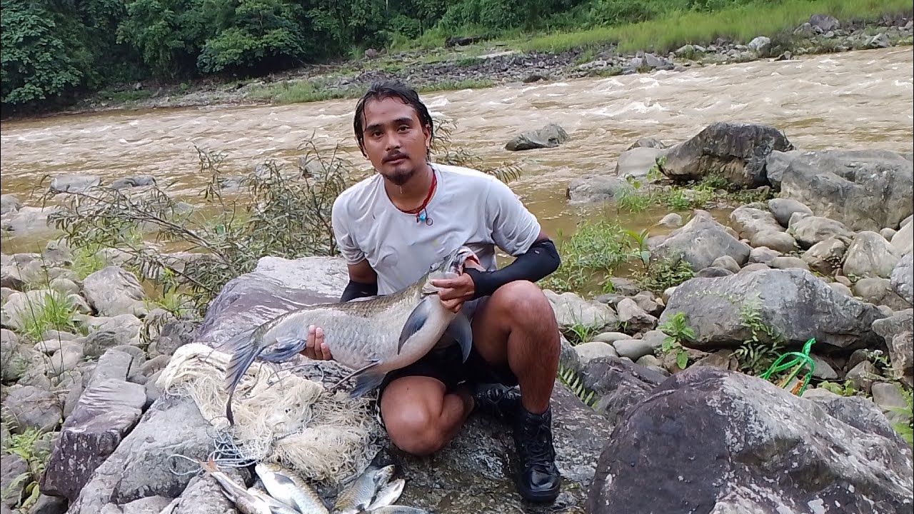 Again caught big fish Tangar 🐟😱😱||with brother||Arunachal Pradesh 🇮🇳@PerliNgomle23