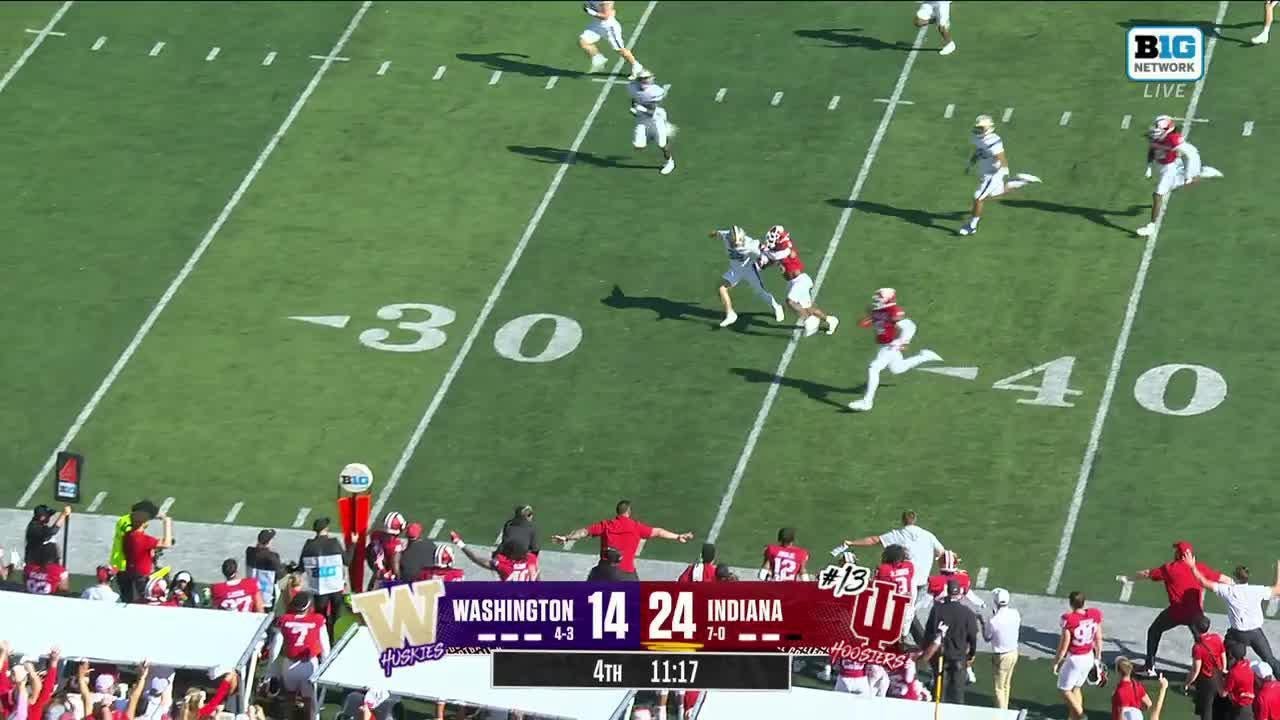 Myles Price Punt Return vs. Washington | Indiana Football