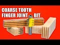 Reversible Finger Joint Router Bit - Coarse Tooth Finger Joints