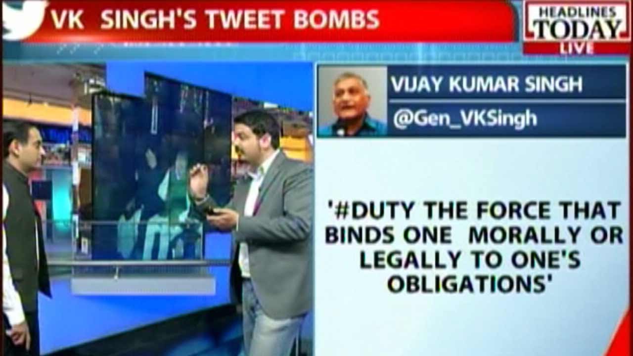Gen VK Singh Tweets Series Of Angry Tweets After Pak Commissioner Dinner