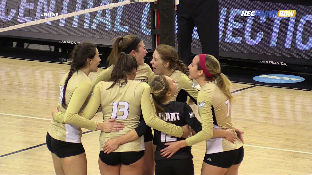 Volleyball Central Connecticut squeaks past Bryant YouTube