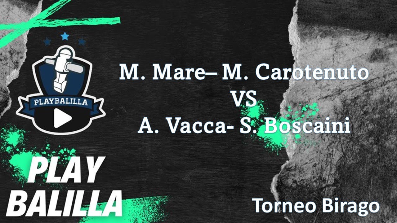 M. Mare- M. Carotenuto  VS S. Boscaini- A. Vacca  Torneo Birago
