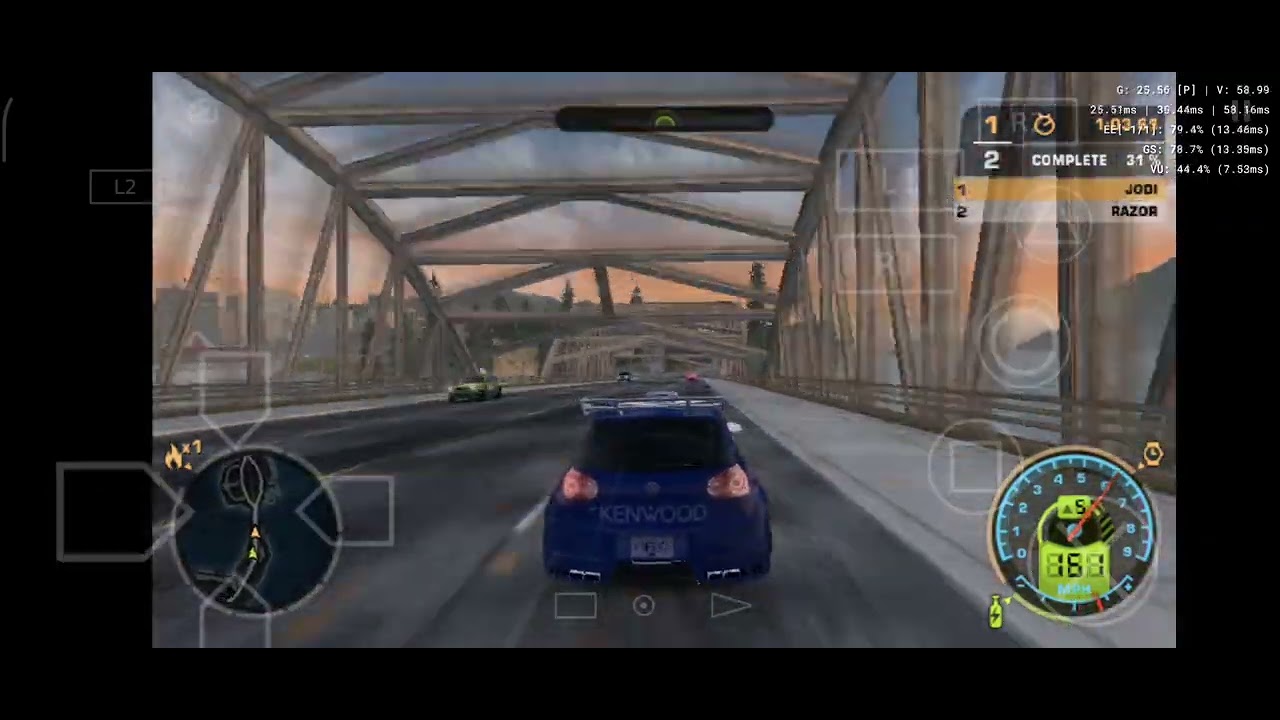 Trying to Beat Razor on Mobile Phone - NFS Most Wanted 2005, Final Race ...