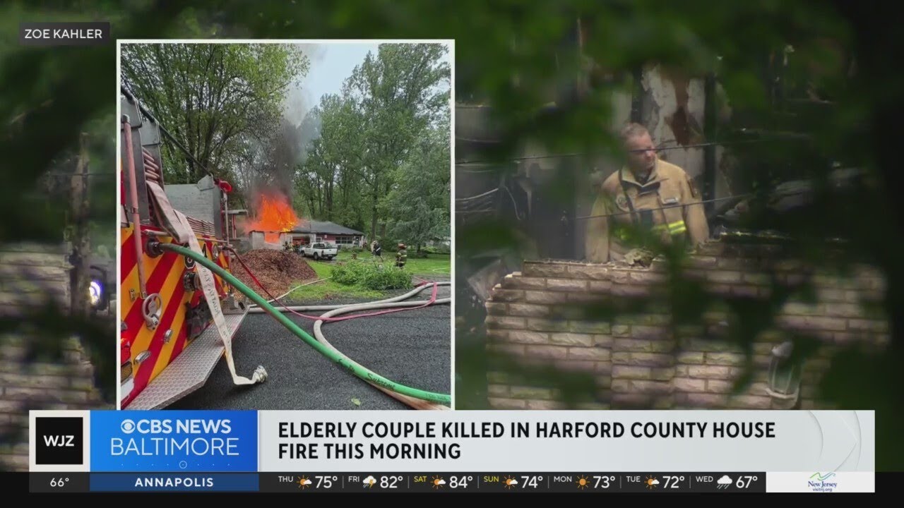 Elderly couple killed in Harford County house fire - YouTube