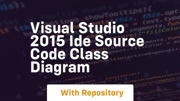 Visual studio 2015 ide source code class diagram