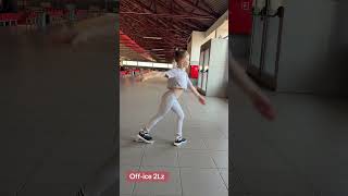 Off-ice 2Lz #figureskater #figureskating #sports #iceskating #ice #iceskatingcoach #office