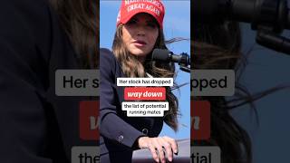 Kristi Noem dog killing story has dropped her down on Trump list of potential running mates #shorts