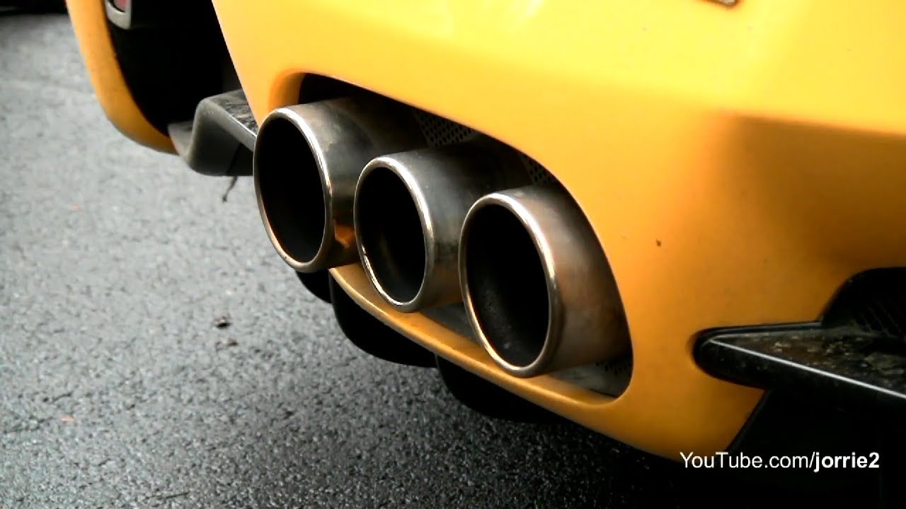 Yellow Ferrari 458 Sound! Lovely Downshifts! - 1080p HD