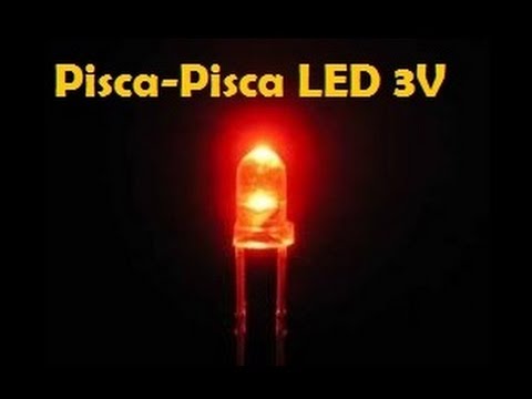 Pisca LED com 3V (2 pilhas) - Luz para Bicicleta? Alarme de carro falso? -  YouTube