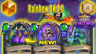 Buffed Rainbow Plague Doctor DK Deck 4.0 Really Good To Play! Escape from Violet Hold | Hearthstone
