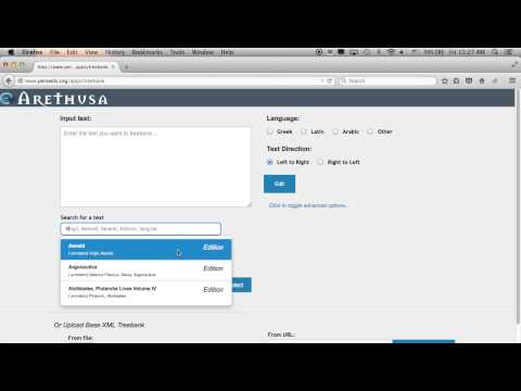 Creating a Treebank annotation
