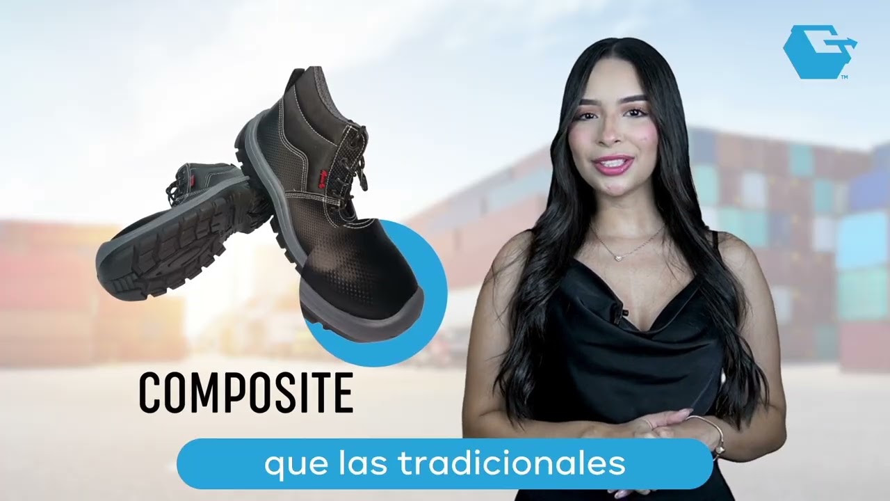 Video de botas industriales dieléctricas con puntera composite y suela antideslizante
