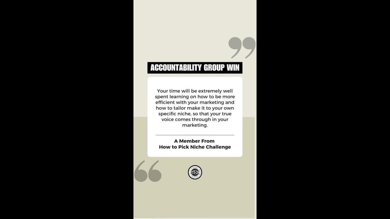 Win From How to Pick Niche Challenge