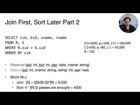 Lecture 11 Part 8 Sort Merge Cost and a Refinement