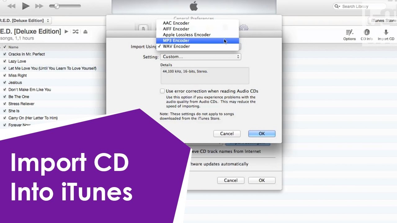 Short how-to video | Import CD Into iTunes