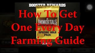 WWE Immortals - How To Get 75K Gold Booster Daily Farming Guide screenshot 1