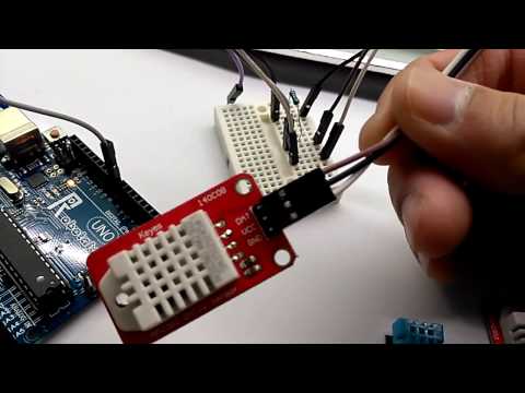 Arduino_DHT22_溼度溫度感測器測量埤頭家中的溫度與溼度