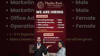 we are hiring-Marketing Manager, Admin, Operation Manager #job #marketing #operationmanager #admin