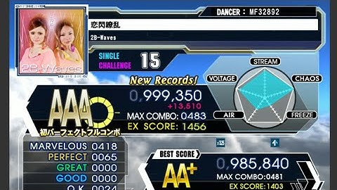 DDR A - Rensen Ryouran (恋閃繚乱) [SP-CHALLENGE 15] PERFECT FULL COMBO 999,350!! (PFC#211)