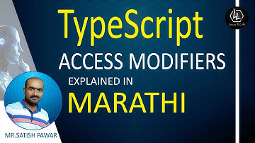 learn TypeScript | Access Modifiers | Class Encapsulation | In Marathi #interfaces #ts  #typescript