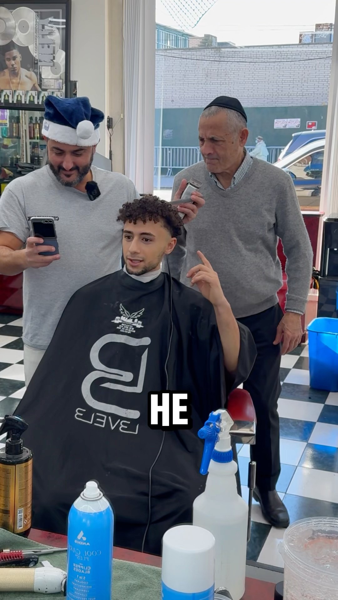 I kicked him out to get a free haircut?