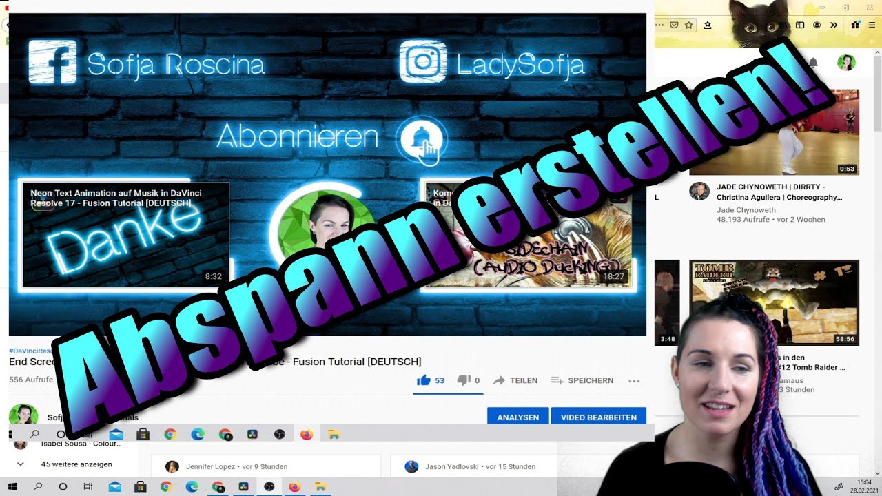 Wie erstellt man einen Abspann/Endcard/Endscreen in Youtube bzw. wo stellt man ihn ein?