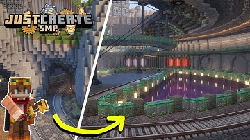 Starting my MEGA BASE in Minecraft Create Mod (#17)