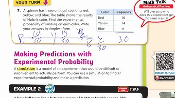 Lesson 12.2 Experimental Probability of Simple Events
