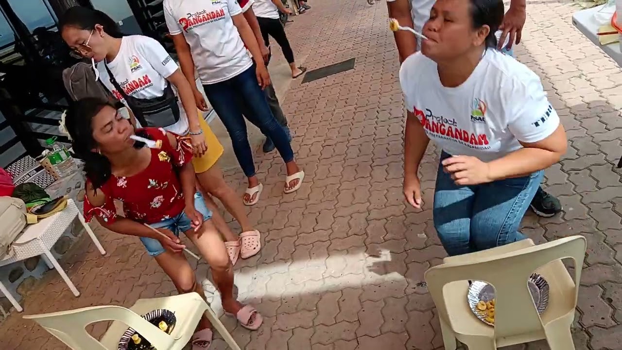 Parlor games on team building (TRANSFER THE BANANA) PSAC team building