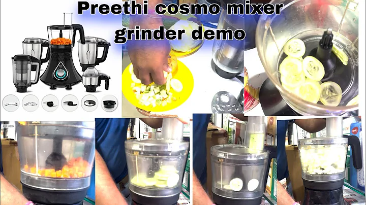Preethi zodiac cosmo mixer Demo | juicing, kneading, slicing, Grating, Mincing, Chopping And Dicing