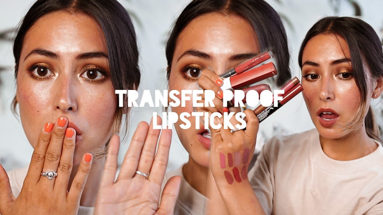 Best TRANSFER PROOF Lipsticks from the Drugstore! YouTube