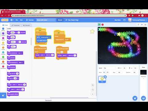 Scratch: how to make a ( DRAW WITH STARS )