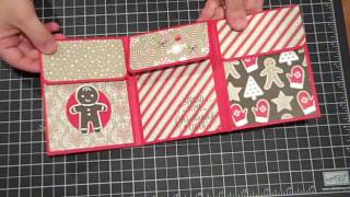 Fold out Mini Gift Card Holder