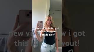 new hair vid! #blowout #matildadjerf #trendy #pinterestgirl #scandinavianstyle