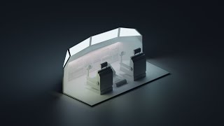 Blender - Modelling a Low Poly Cockpit Scene (Timelapse)