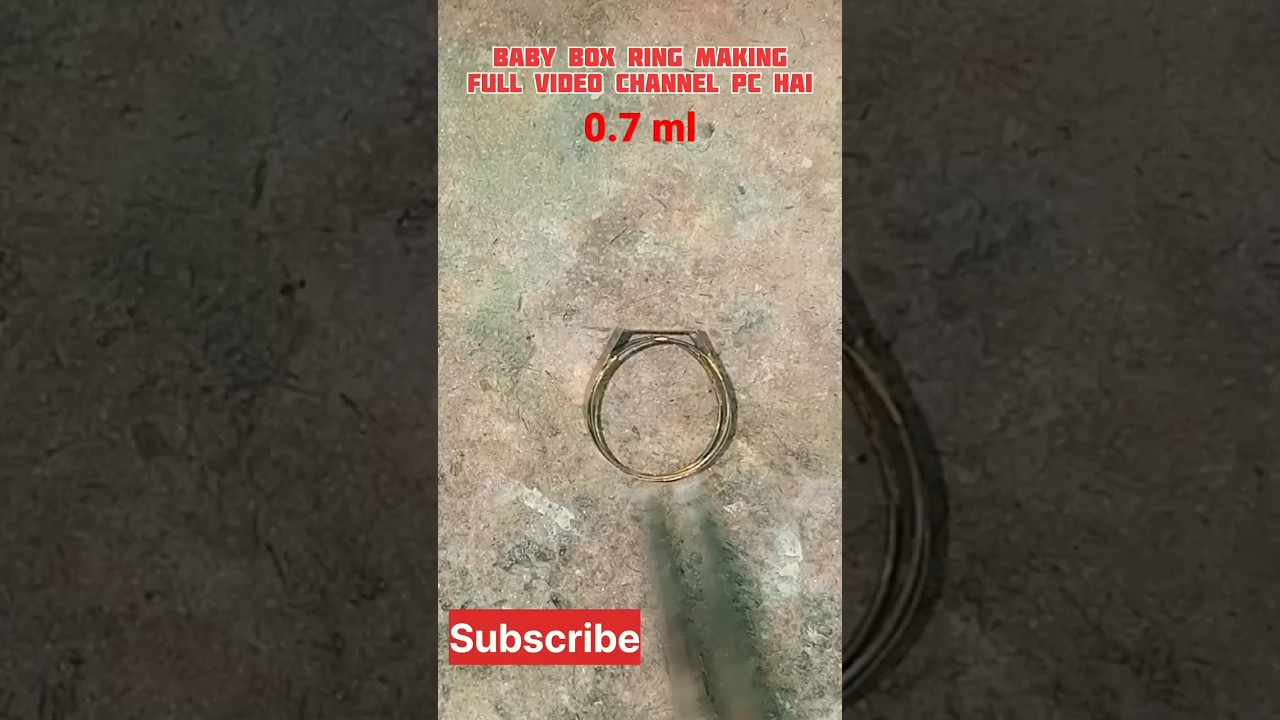 How To Make Gold Box Ring Making, Bahut Aassan Tarika Baby Box Ring Banane Ka , Baby Box Ring Making