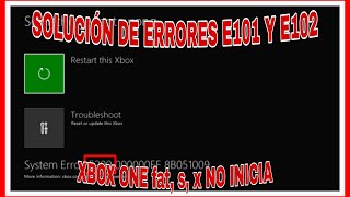 XBOX ONE ERROR E102,E102 (TARDA MUCHO EN ENCENDER)  SOLUCION!!!!!    DEFINITIVA