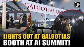 Galgotias University left in darkness after lights go out at their stall at AI Summit