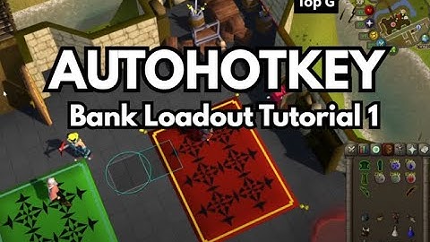 OSRS AHK (Autohotkey) Tutorial 1 - Slayer Loadout, Gear Switch, Farm Run Loadout, Birdhouse Loadout