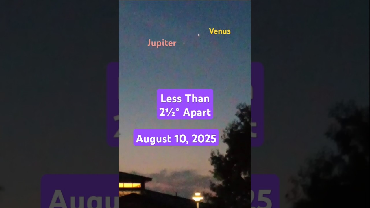 Jupiter + Venus Dazzling in Our Morning Sky! 