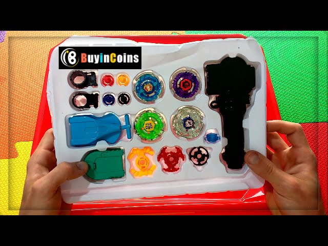 Kit 4 Beyblade Metal Fusion Pião C/super Lançador Brinquedos em