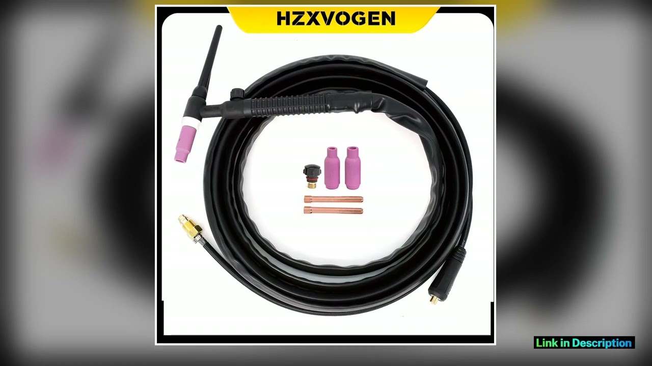 HZXVOGEN WP17V TIG Welding Torch 4M Cable Tig Welder Gun Torches With 1025mm Quick Connector For