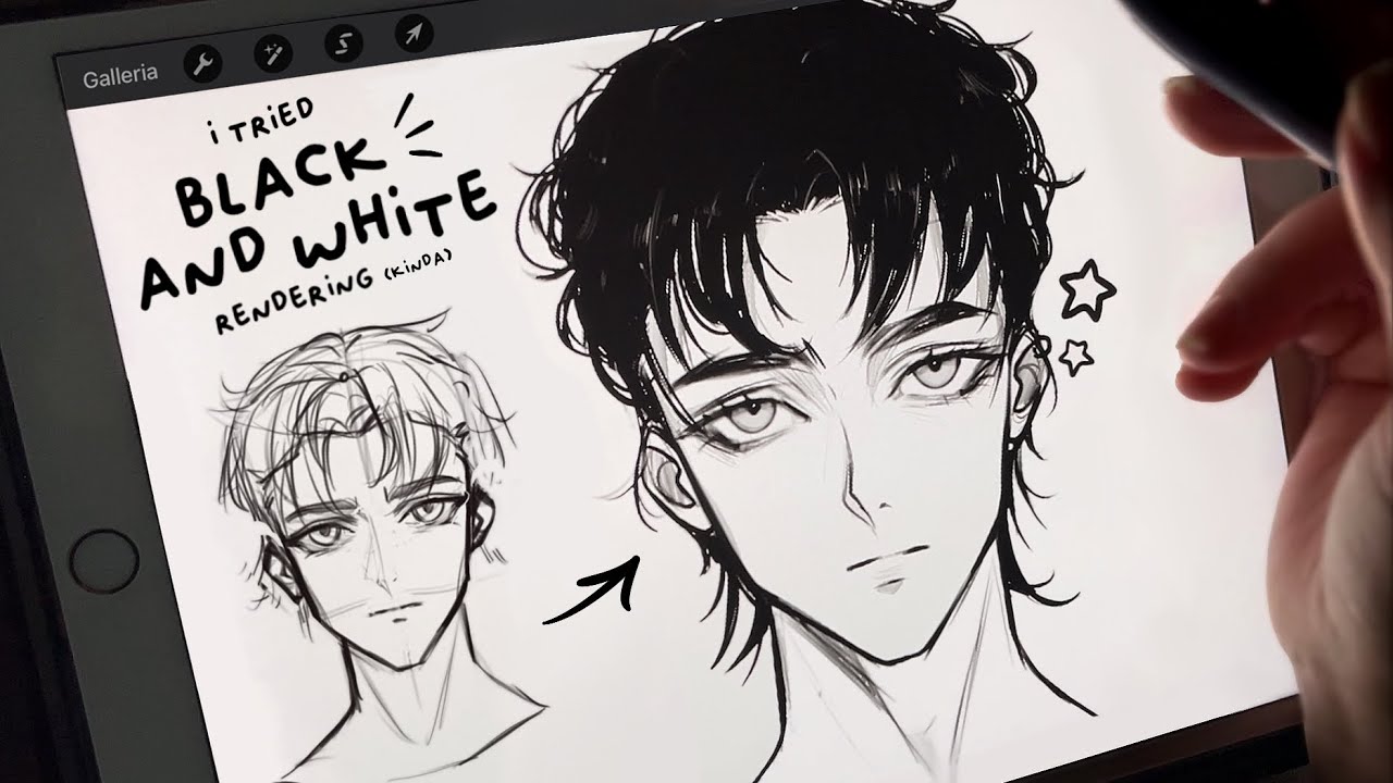 sketch with me procreate [real time process + chill music] - YouTube