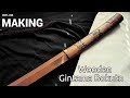 Making wooden bokuto bokken