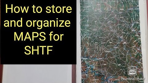 how to store MAPS for SHTF #shtf #prepper #guerrilla #hiking #outdoors