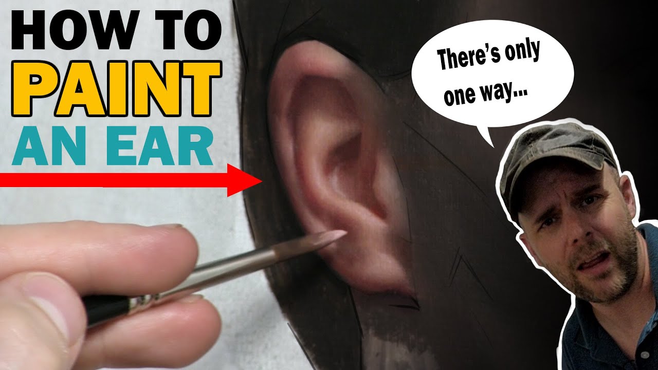 OIL PAINTING TUTORIAL How to PAINT a realistic ear! YouTube