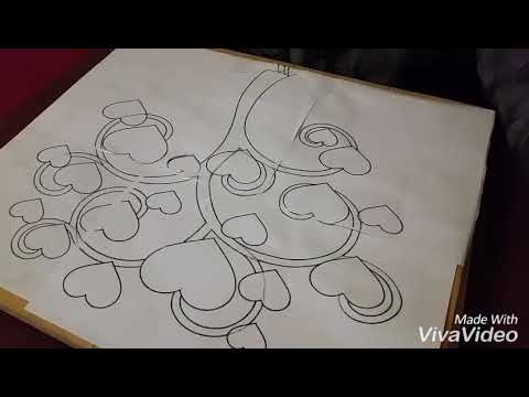 Стринг арт. Картина "Дерево любви" - YouTube