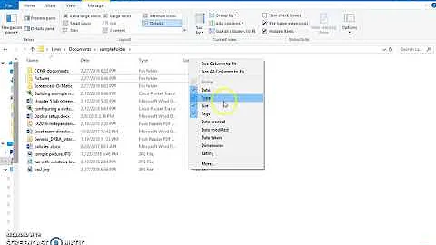 Views and Sorting in Windows 10 File Explorer